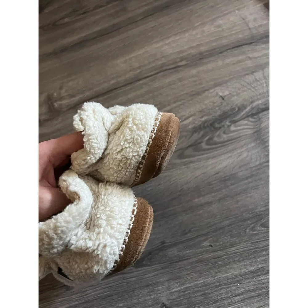 L.L.Bean Girl’s  Cozy Slipper Booties, Pile Fleece size 5-6